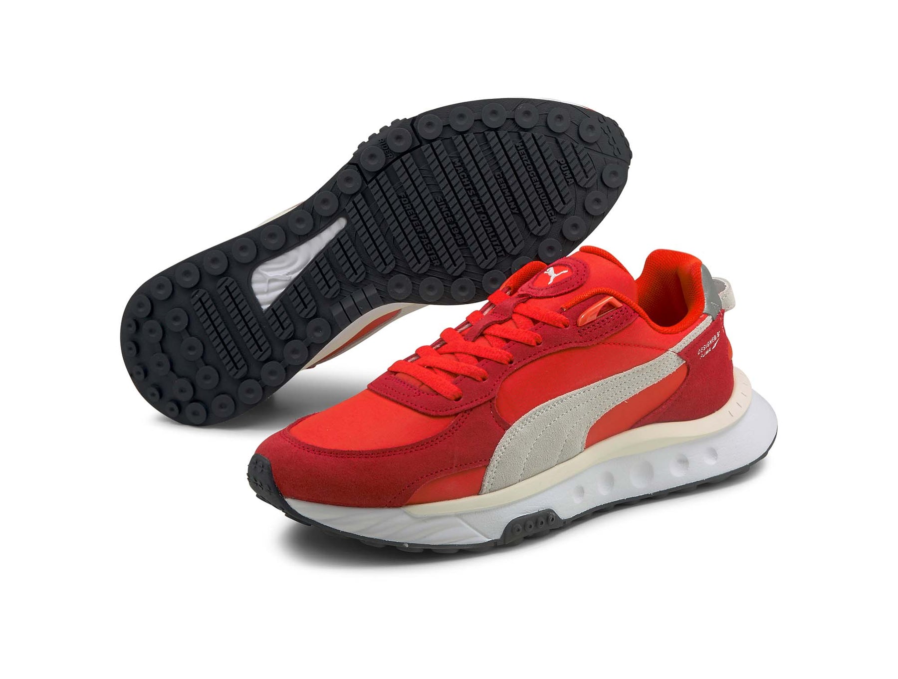 Zapatilla Puma Wild Rider Pickup Hombre Rojo
