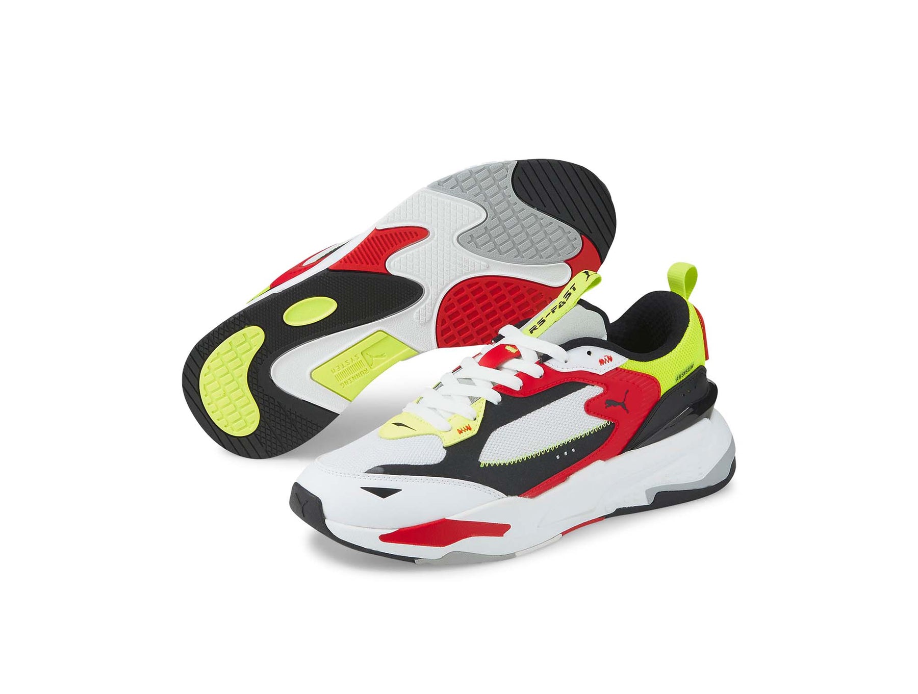 Zapatilla Puma Rs-Fast Limiter Bla-Multic Hombre Blanco