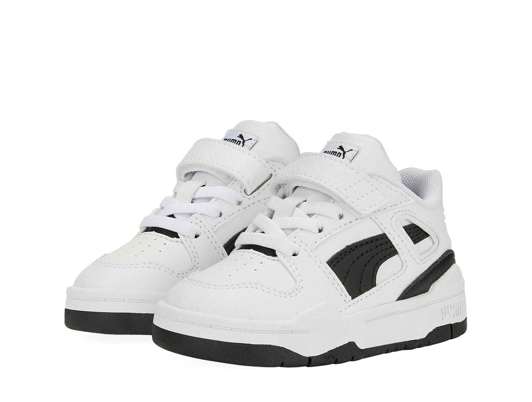 Zapatilla Puma Slipstream Bla-Neg Infantil Blanco
