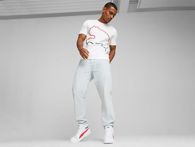 Zapatillas Puma Caven 2.0 Mid Hombre Blanco