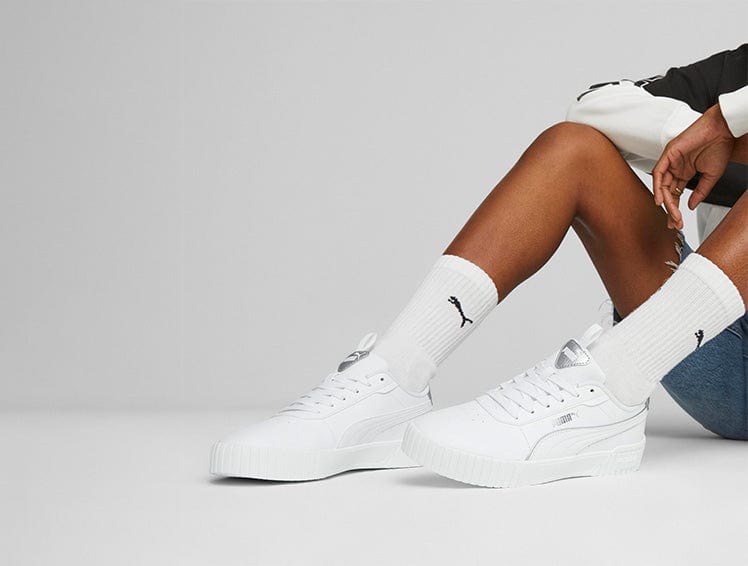 Zapatillas Puma Carina 2.0 Metallics Mujer Blanco