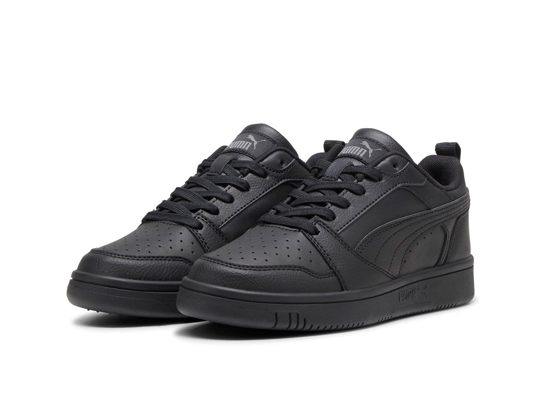 Zapatillas Puma Rebound V6 Cadete Mono Negro