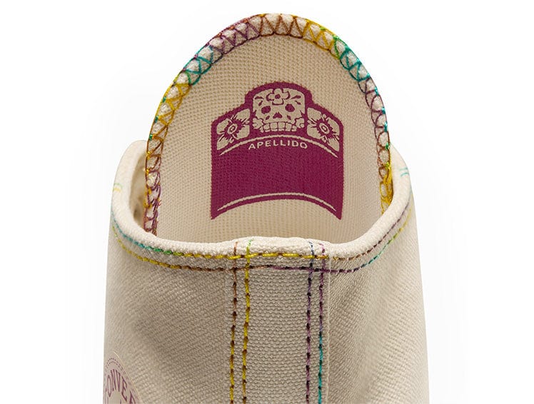 Zapatillas Converse Chuck Taylor Hi Plataforma (Dia De Los Muertos) Mujer Beige