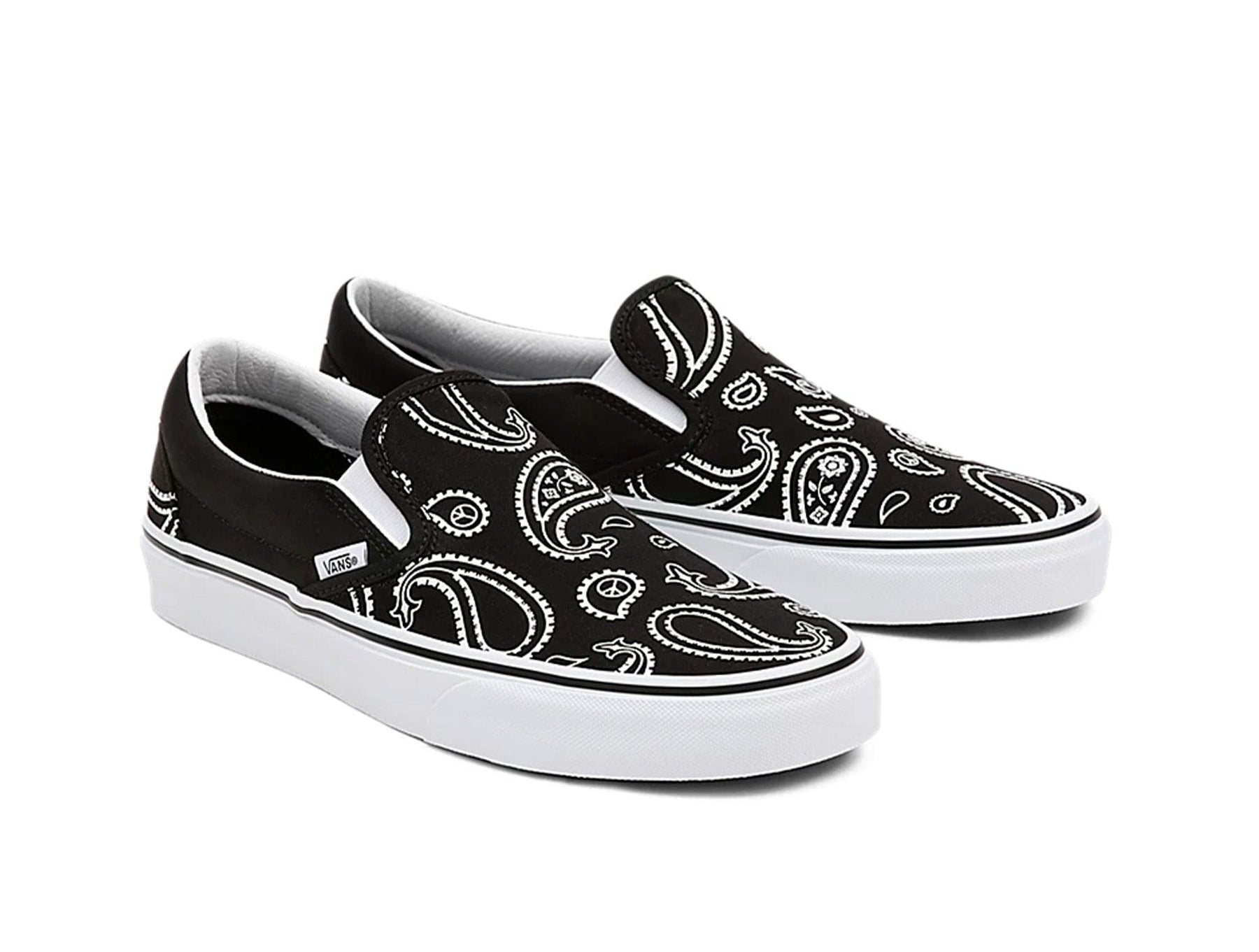 Zapatilla Vans Slip-On Peace Paisley Unisex Negro