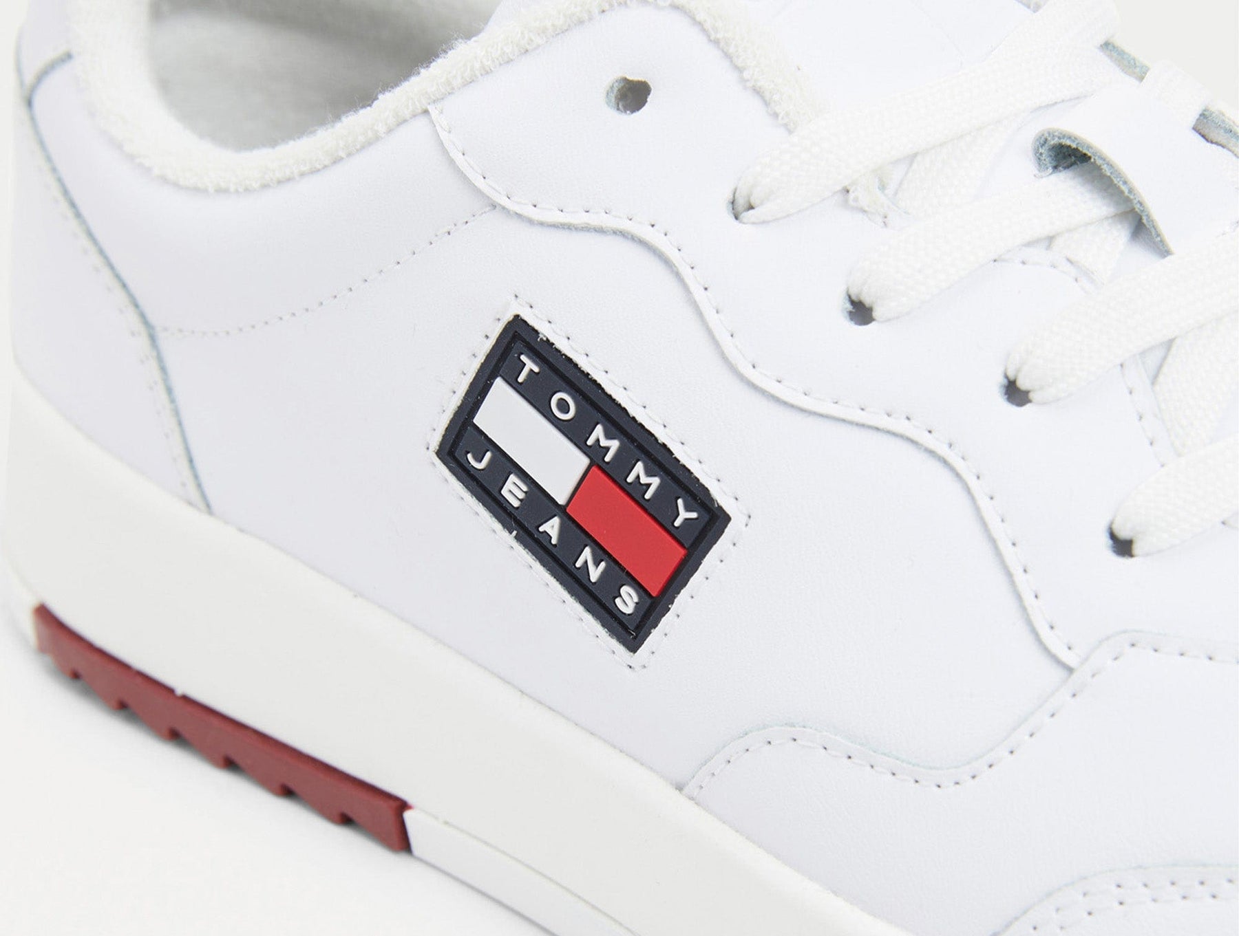 Zapatilla Tommy Basket Leather Hombre Blanco