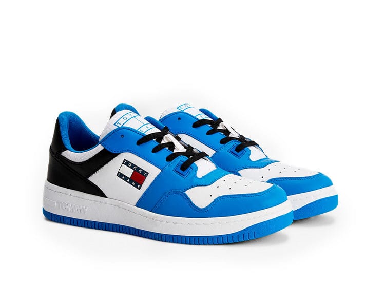 Zapatilla Tommy Retro Basket Hombre Azul