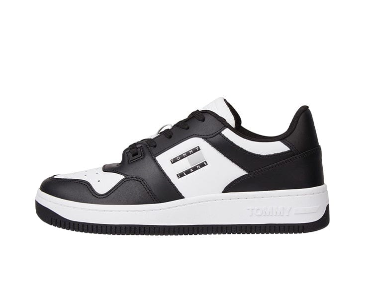 Zapatilla Tommy Retro Basket Hombre Negro