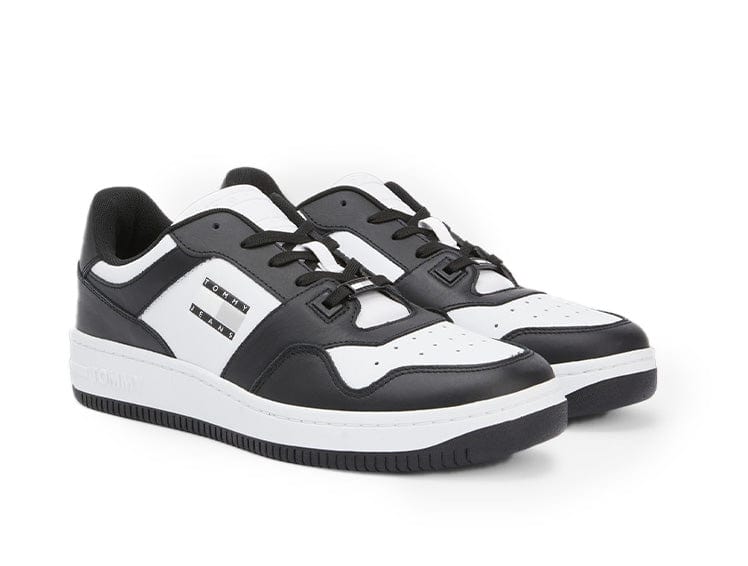 Zapatilla Tommy Retro Basket Hombre Negro