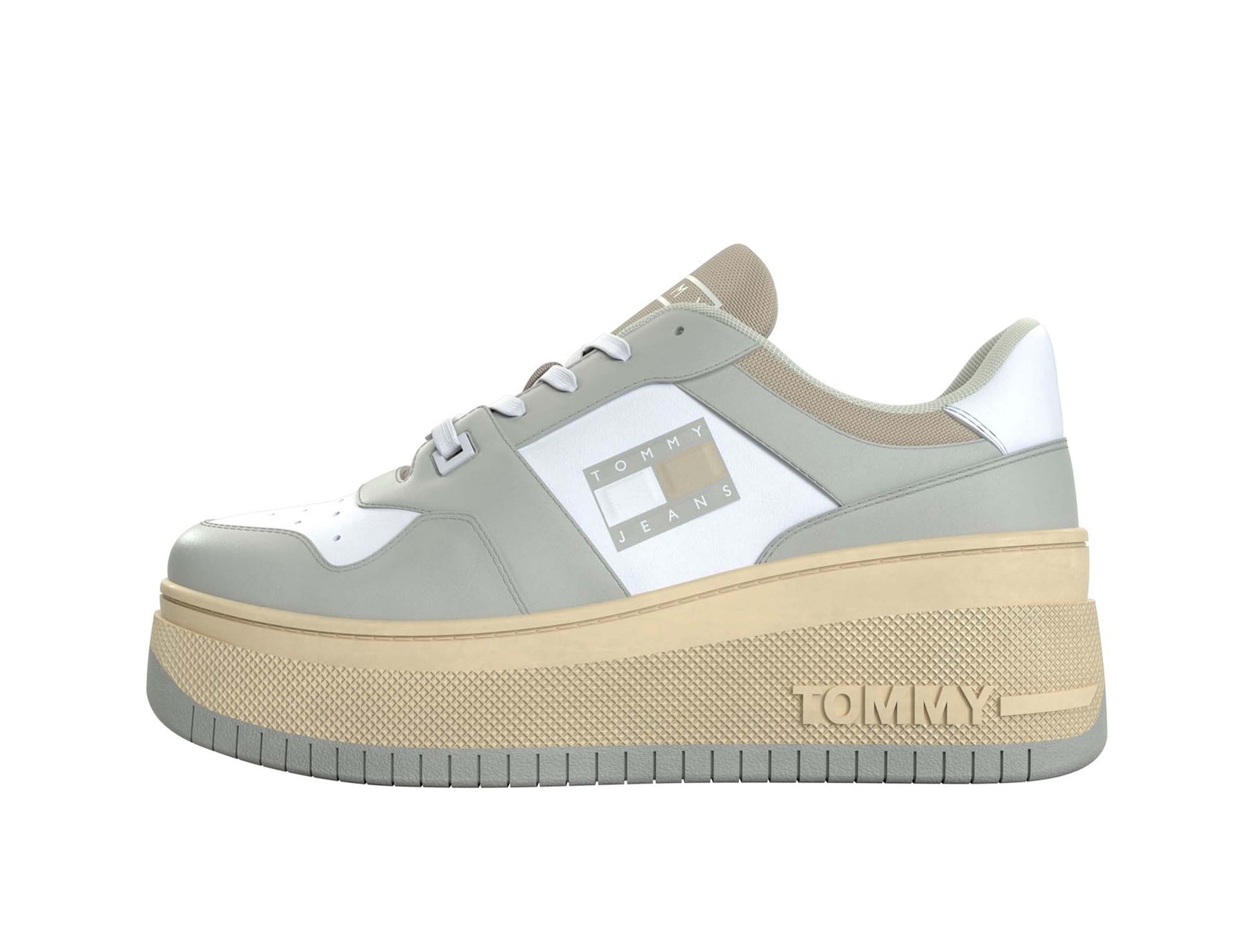 Zapatilla Tommy Meg Flatform Option 1 Mujer Blanco