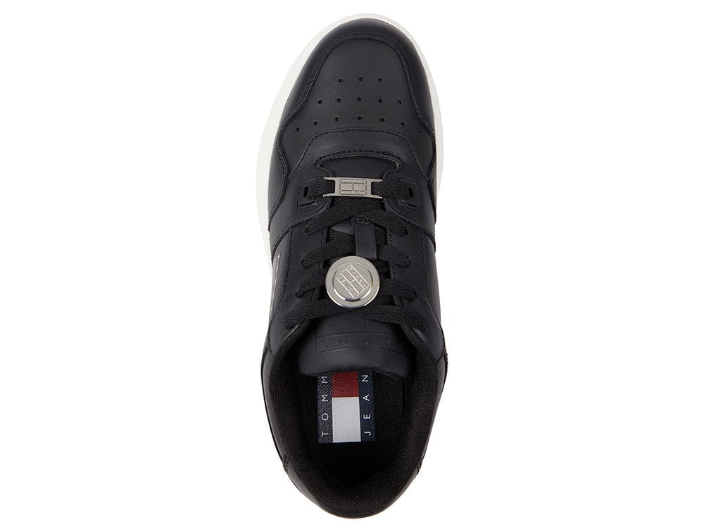 Zapatilla Tommy Retro Basket Plataforma Mujer Negro