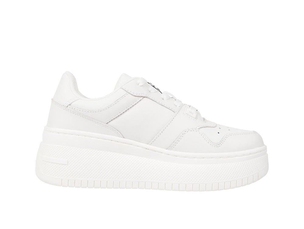 Zapatilla Tommy Retro Basket Plataforma Mujer Blanco