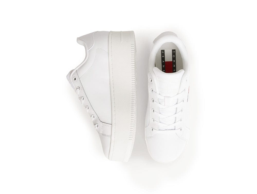 Zapatilla Tommy Flatform Ess Mujer Blanco