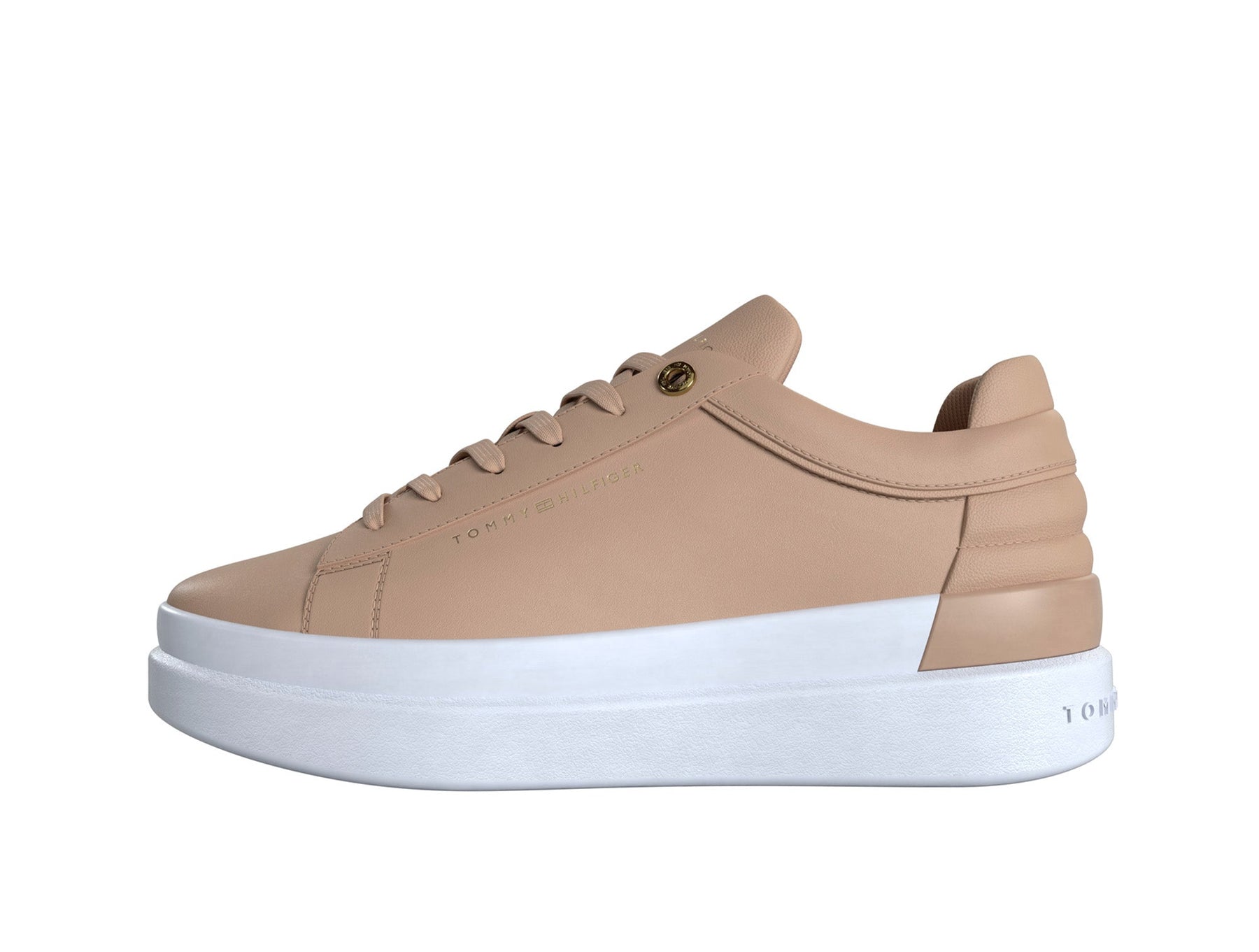 Zapatilla Tommy Feminine Elevated Mujer Beige