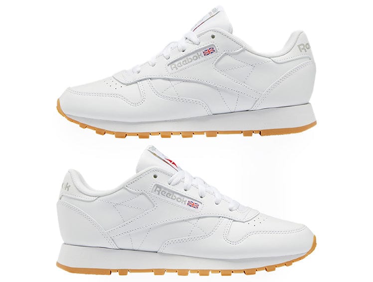 Zapatilla Reebok Classic Leather Cuero Mujer Blanco