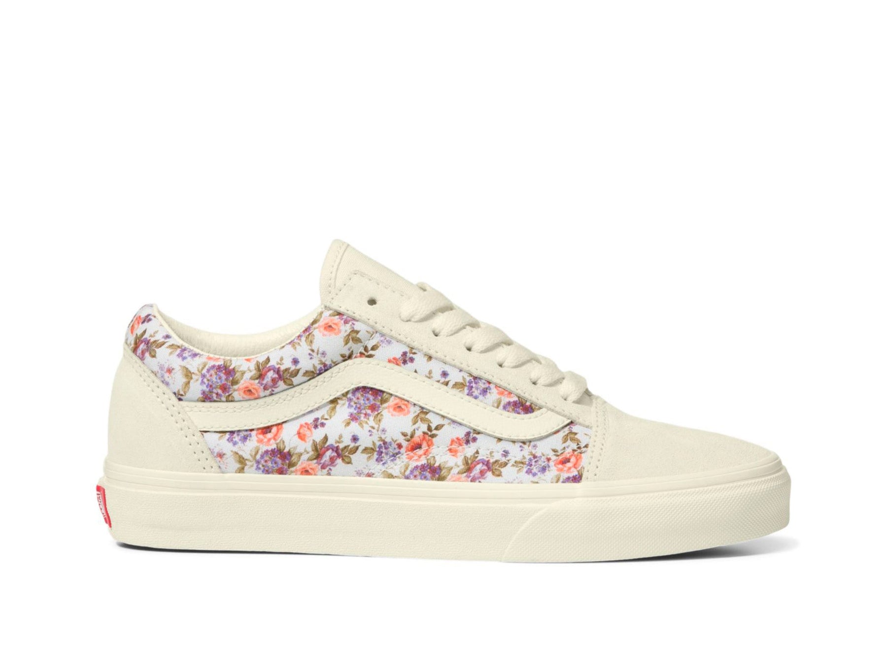 Zapatilla Vans Old Skool Vintage Floral Mujer Blanco
