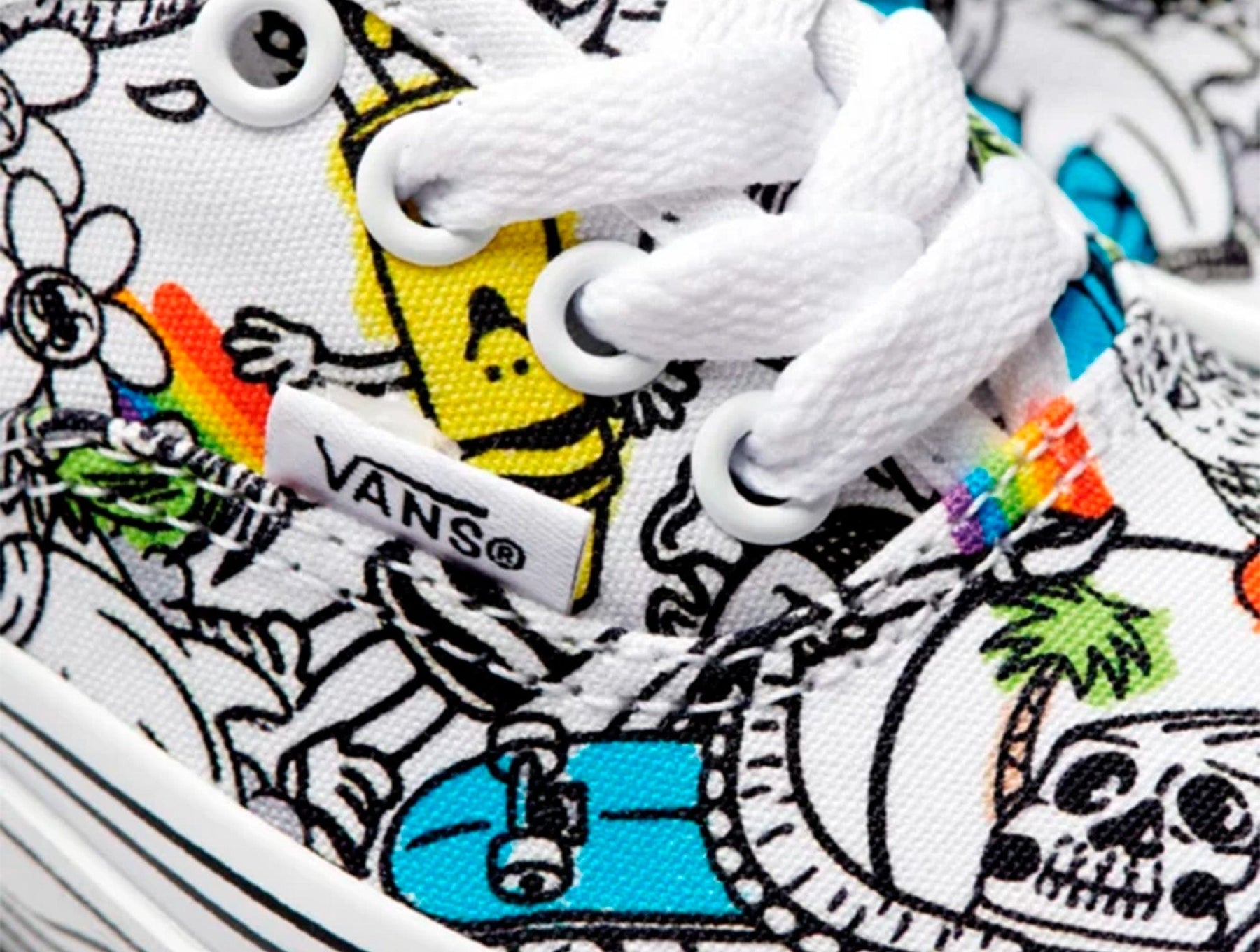 Zapatilla Vans Crayola Authentic Junior Blanco