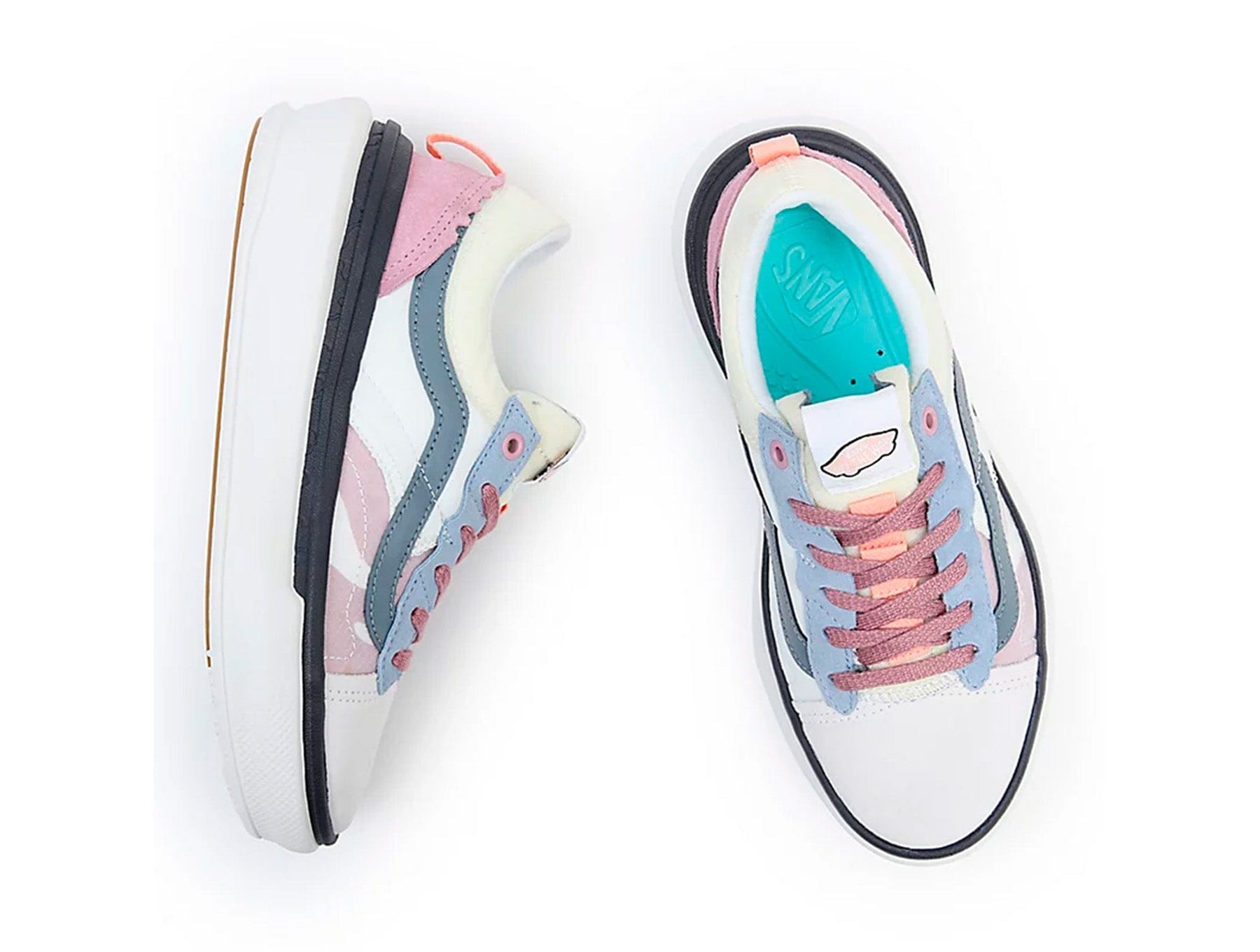 Zapatilla Vans Old Skool Overt Plus Cc Mujer Blanco