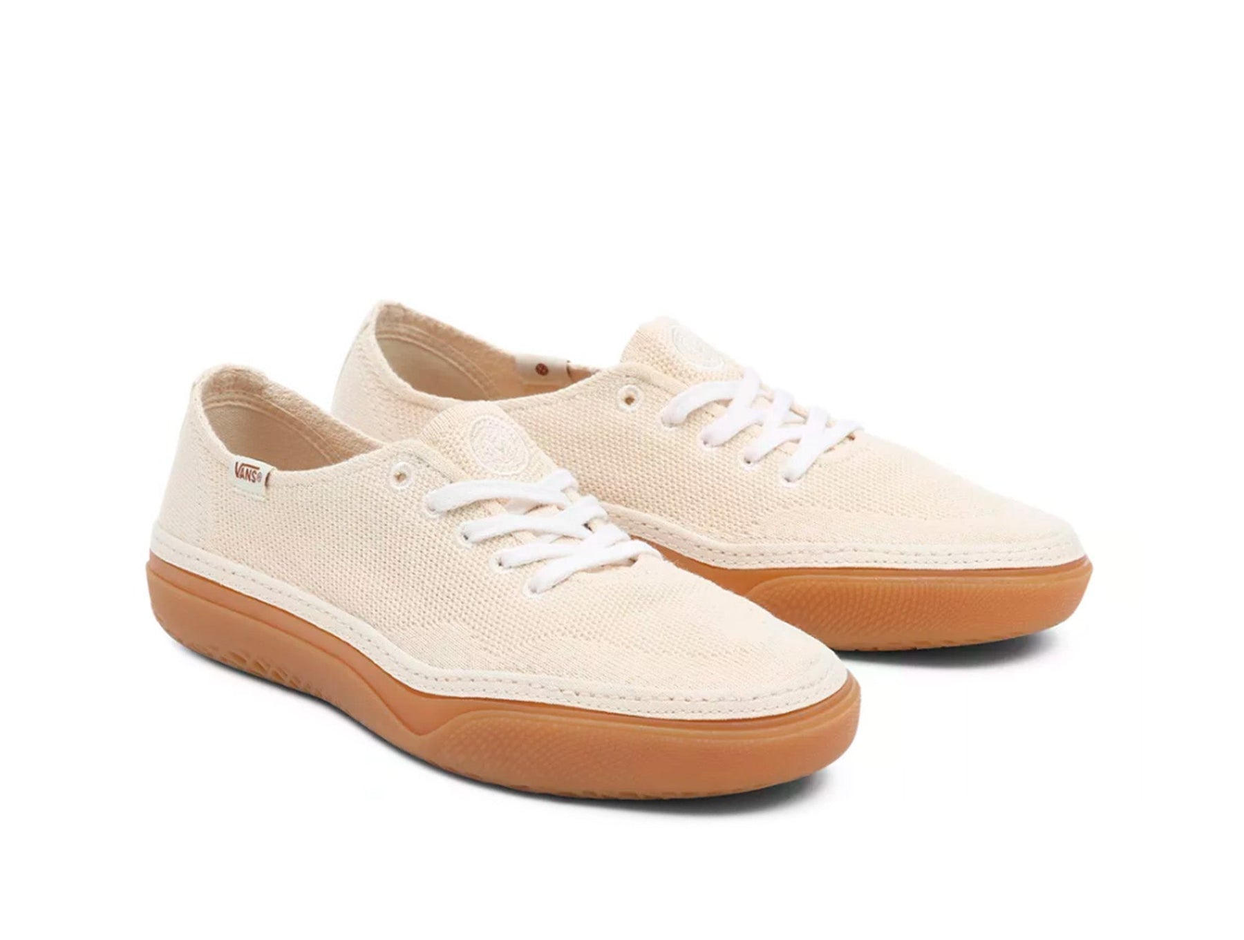 Zapatilla Vans Circle Vee Mujer Beige