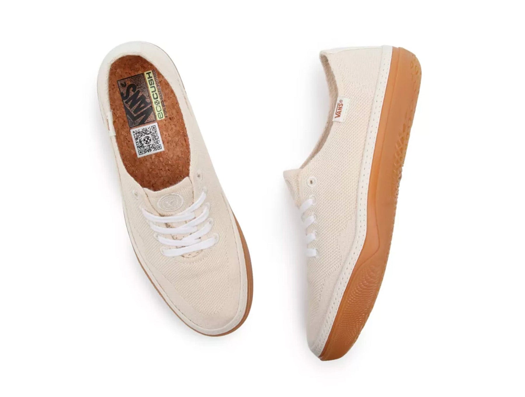 Zapatilla Vans Circle Vee Mujer Beige