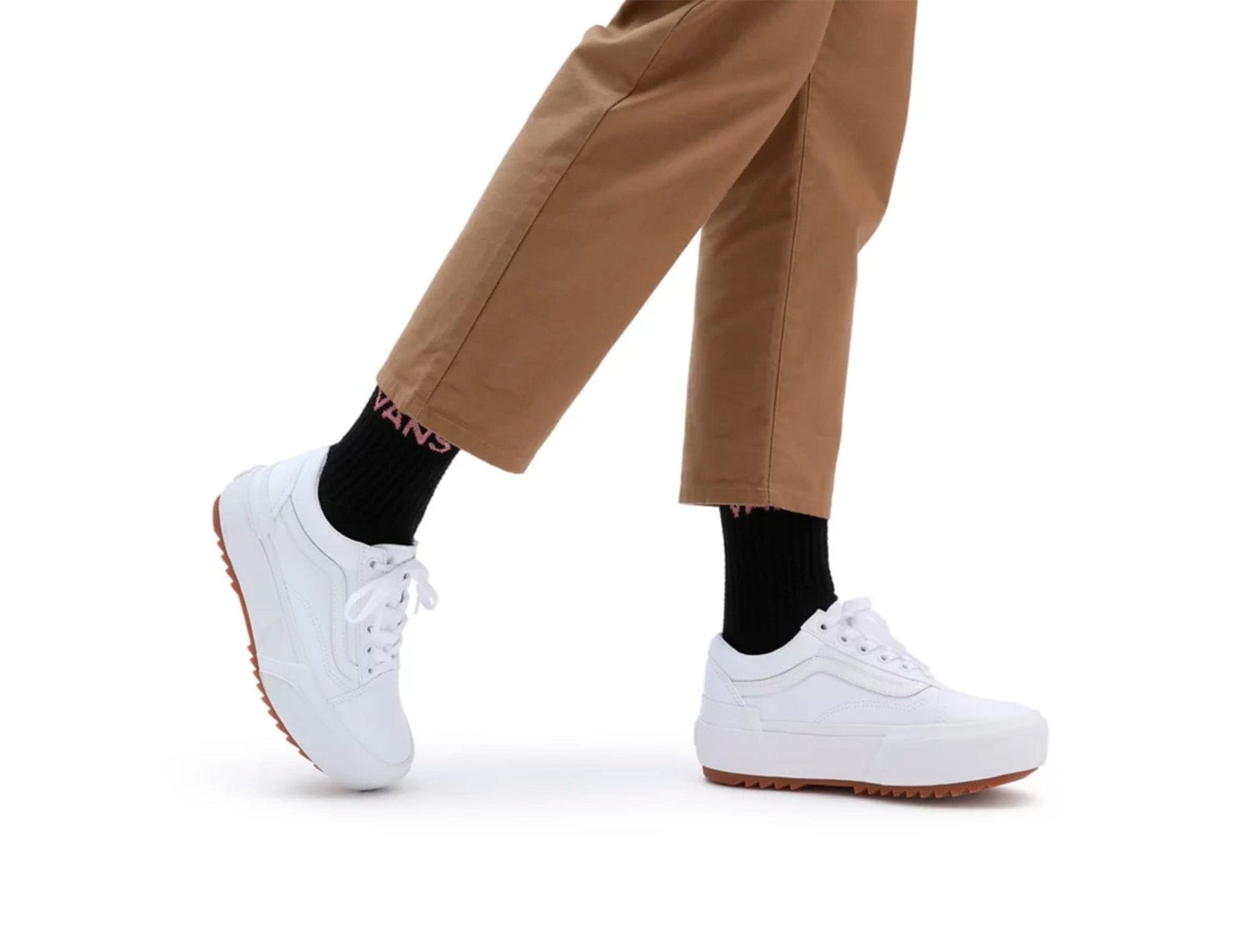 Zapatilla Vans Old Skool Stacked Mujer Blanco
