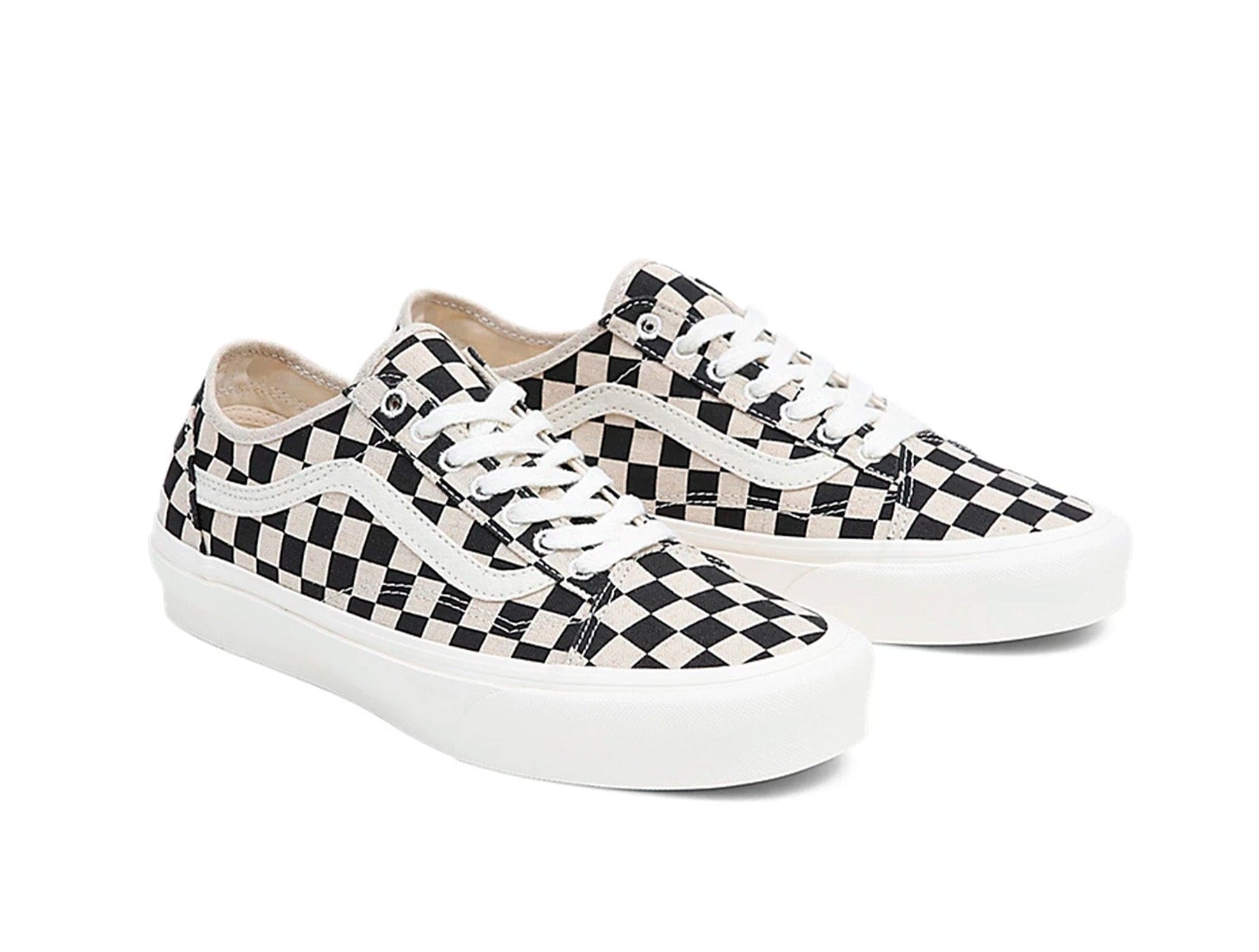 Zapatilla Vans Old Skool Checkerboard Mujer Blanco