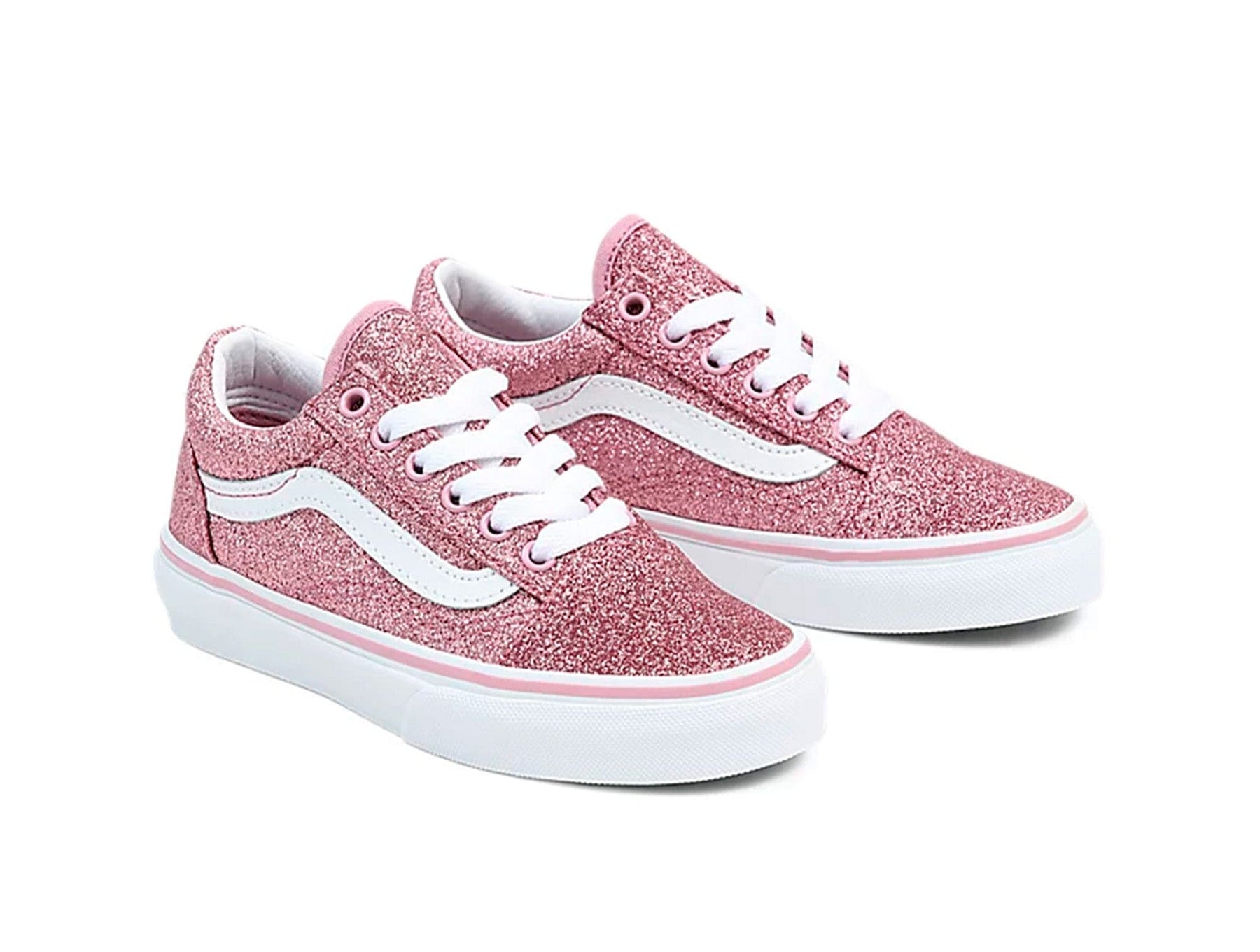 Zapatilla Vans Old Skool Glitter Junior Rosado