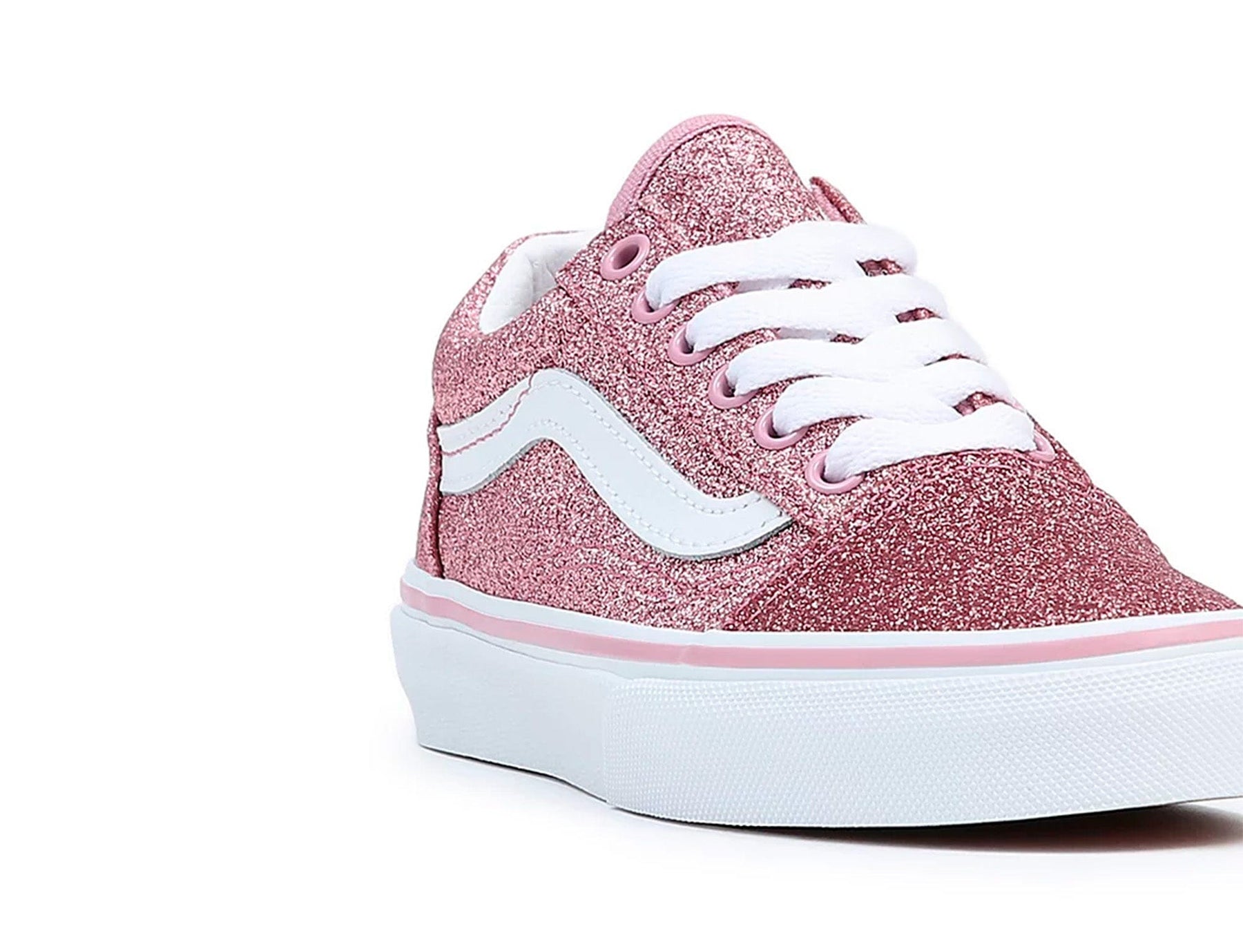 Zapatilla Vans Old Skool Glitter Junior Rosado
