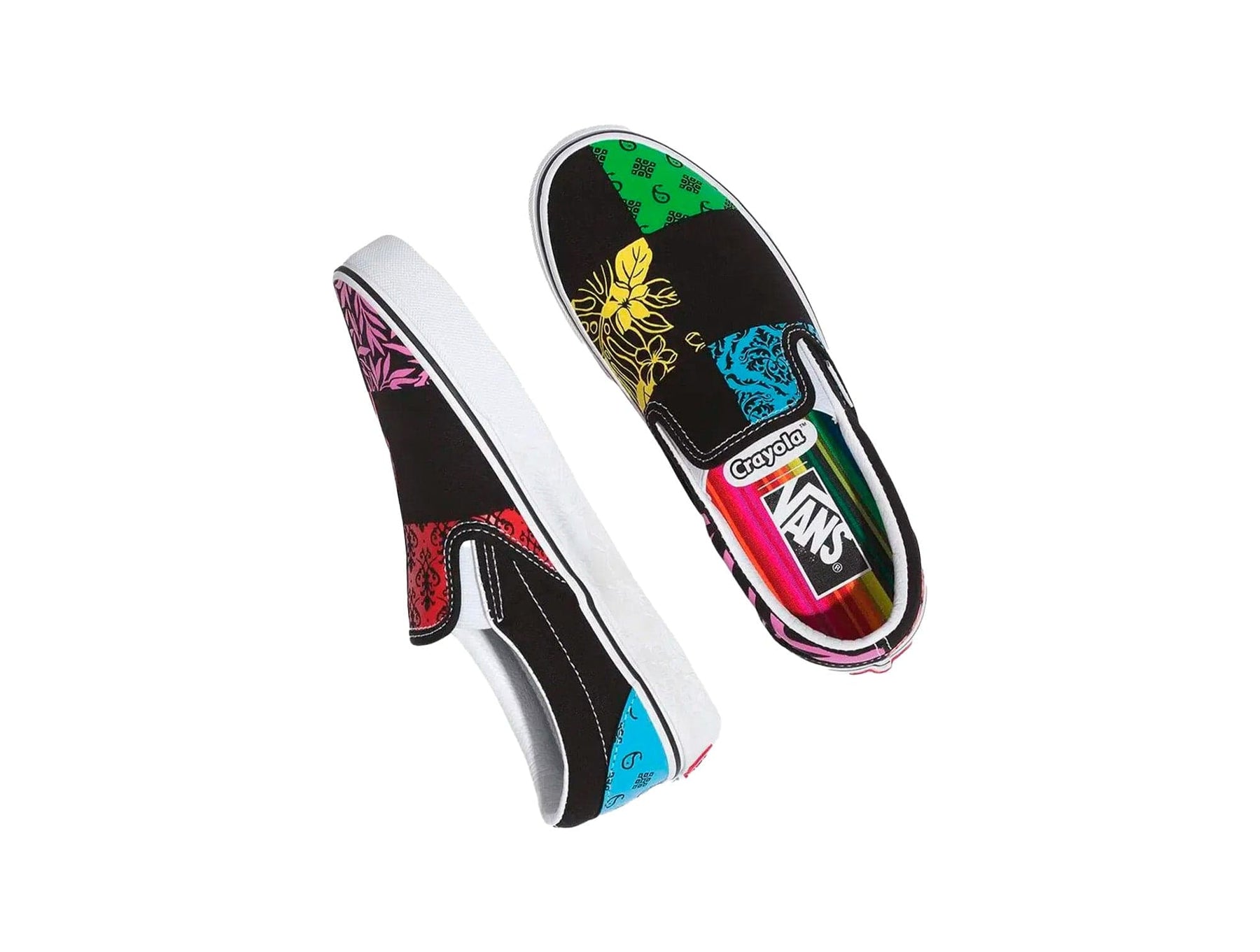 Zapatilla Vans Crayola Classic Slip-On Unisex Negro