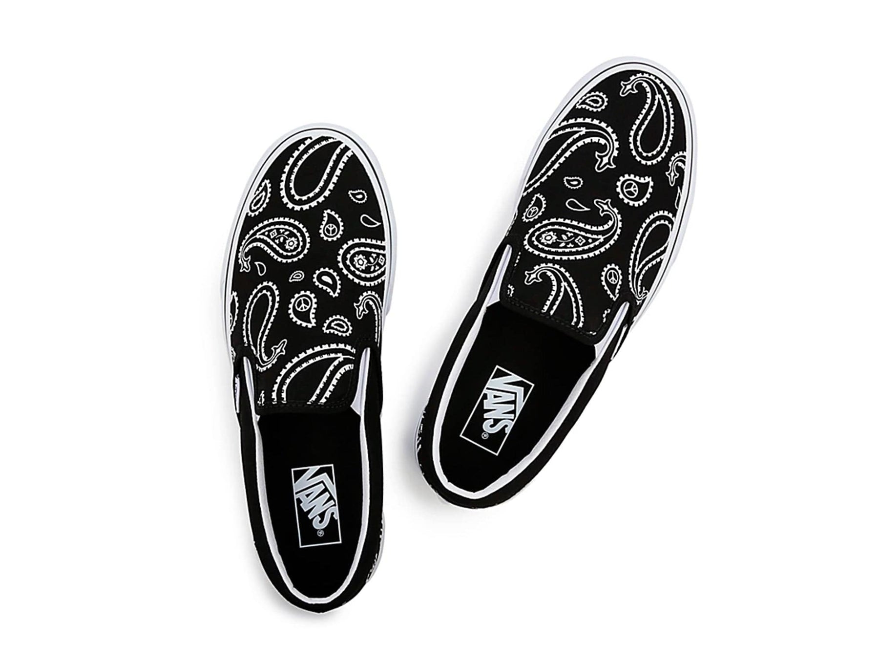 Zapatilla Vans Slip-On Peace Paisley Unisex Negro