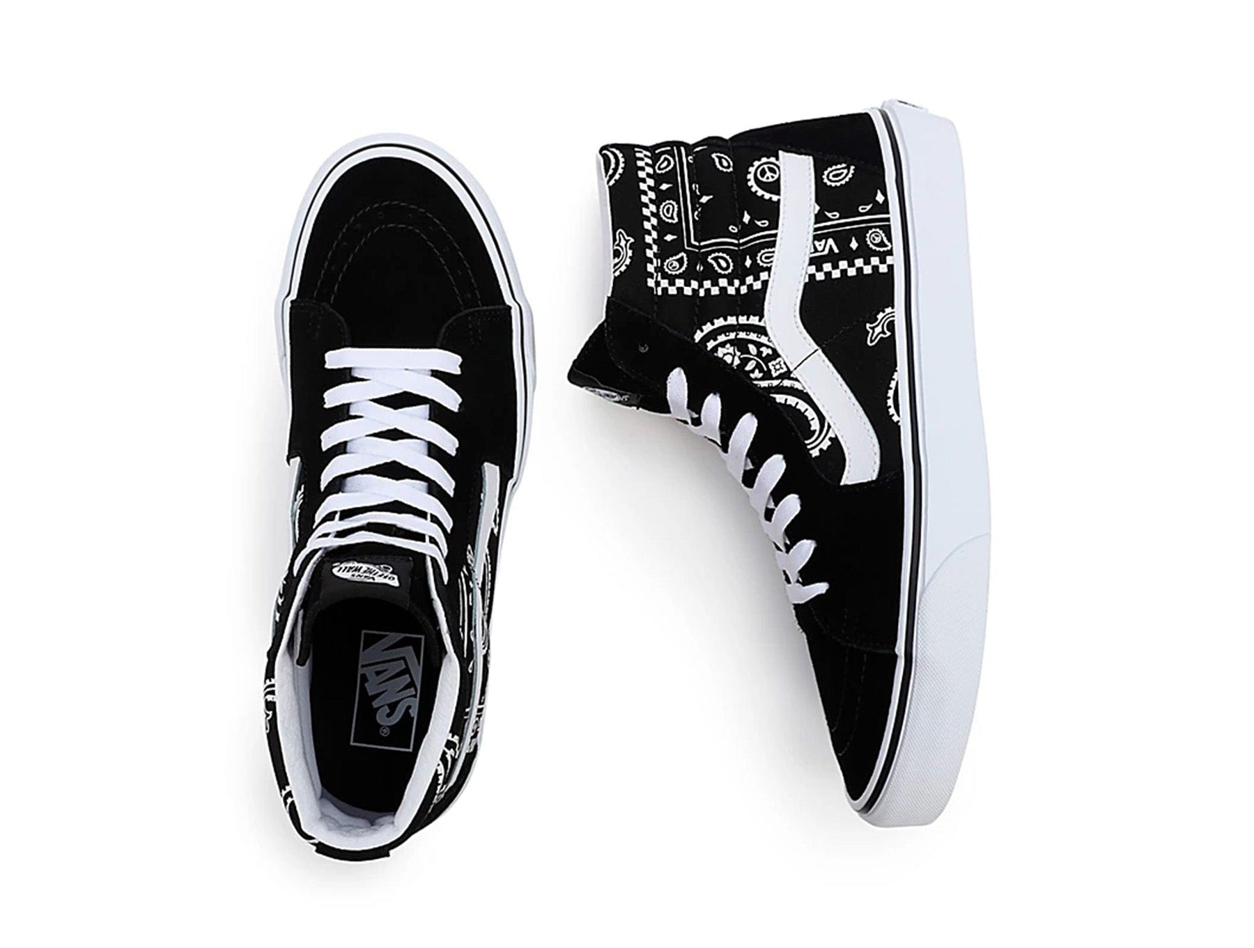 Zapatilla Vans Sk8-Hi Peace Paisley Unisex Negro