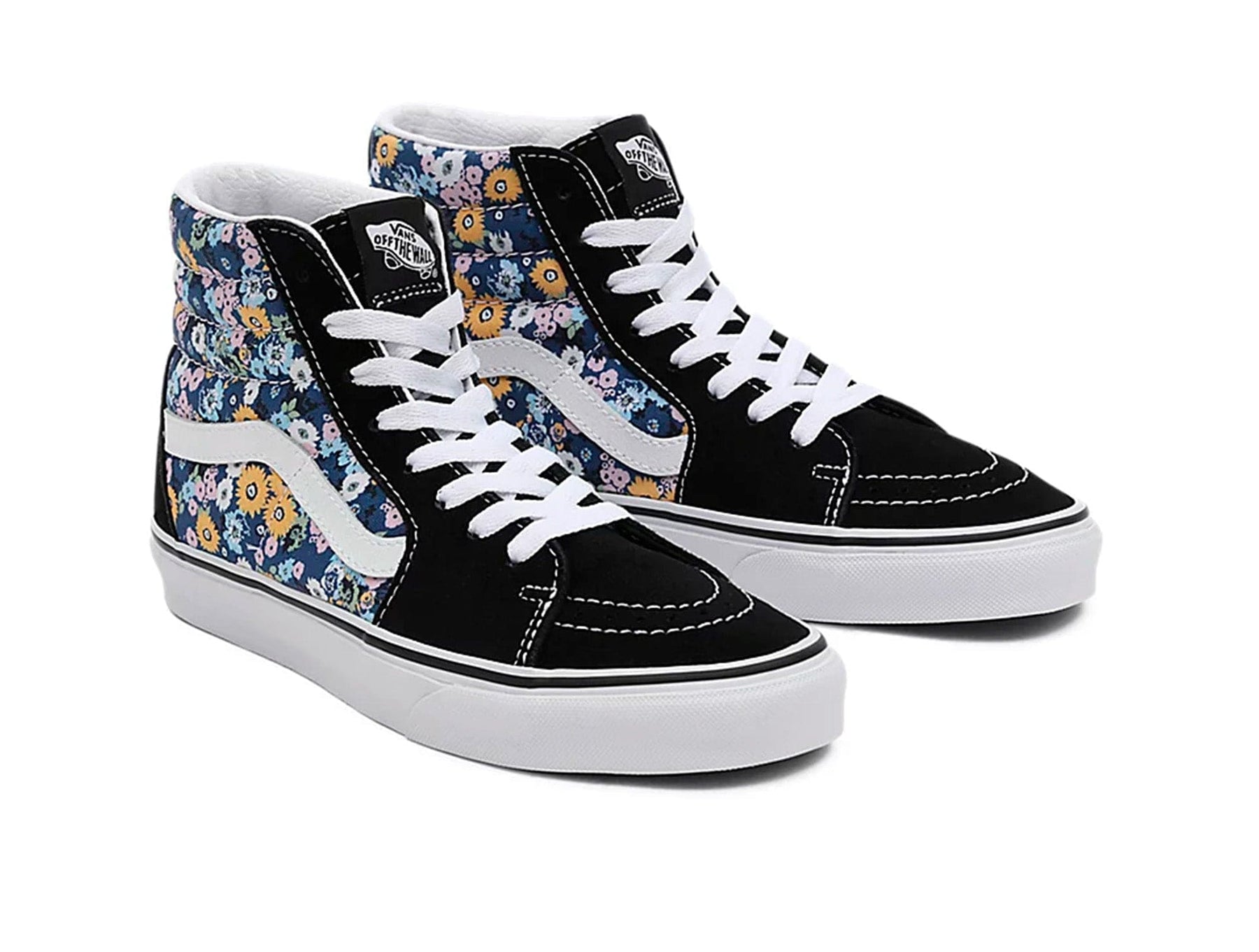 Zapatilla Vans Sk8-Hi Floral Mujer Negro