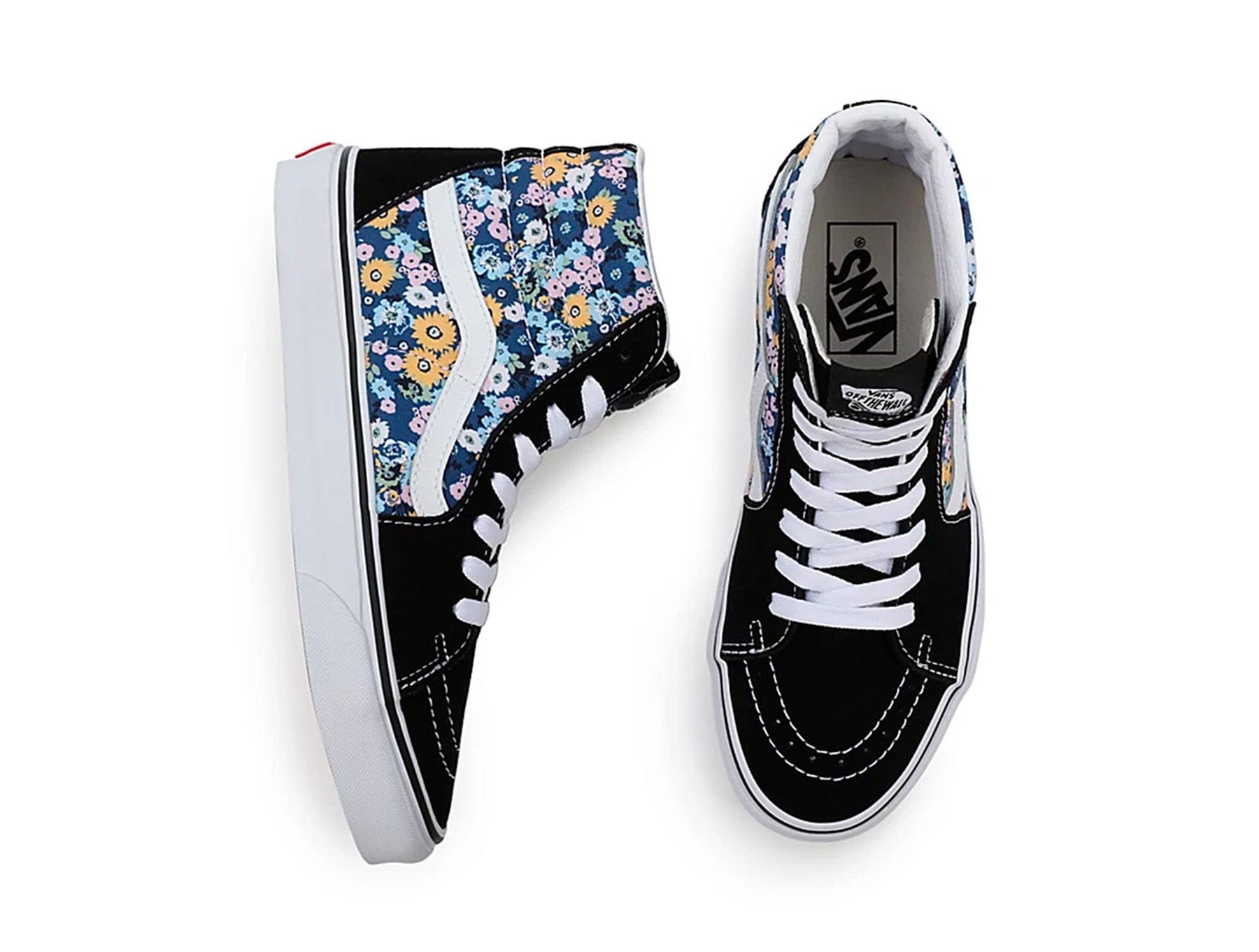 Zapatilla Vans Sk8-Hi Floral Mujer Negro
