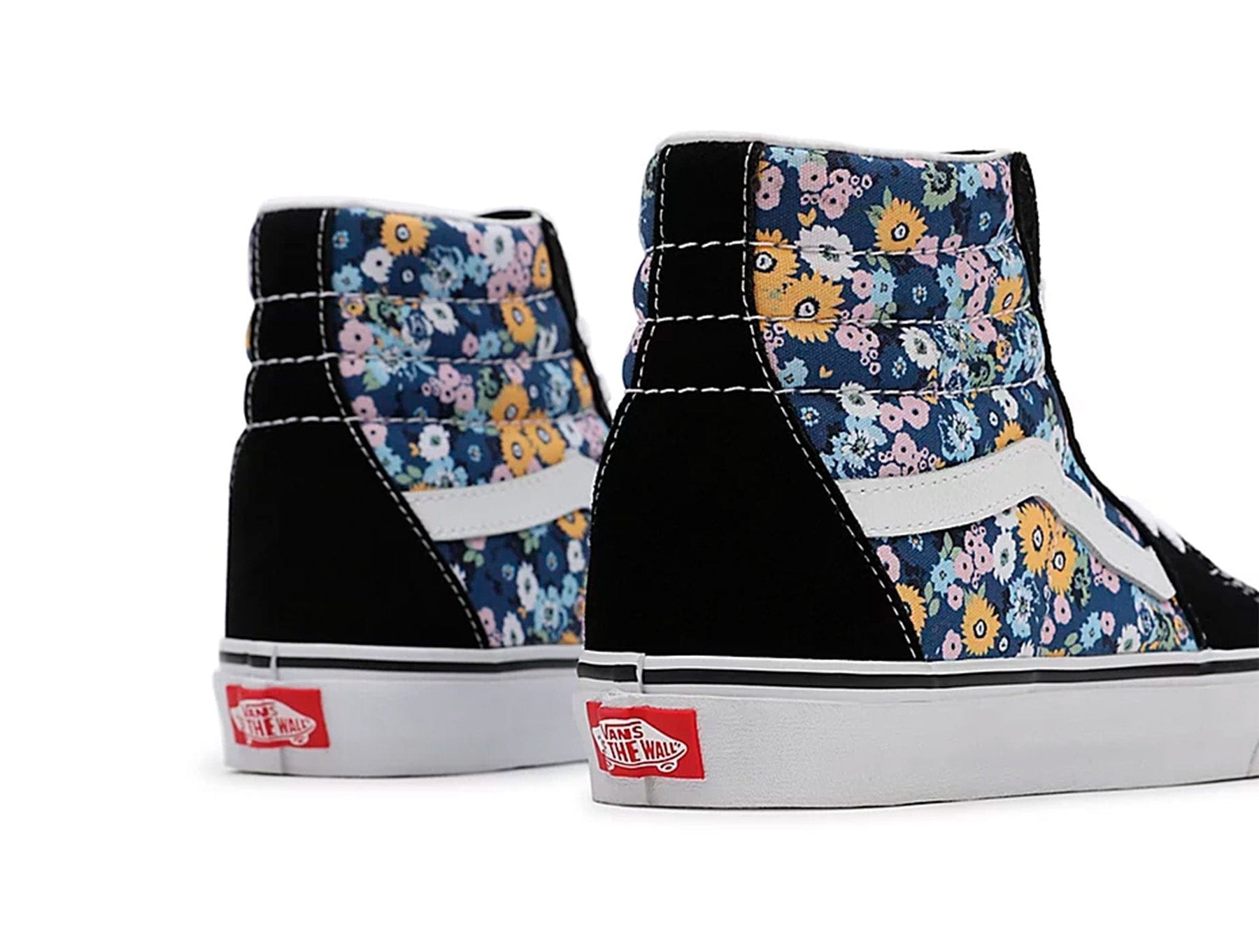 Zapatilla Vans Sk8-Hi Floral Mujer Negro