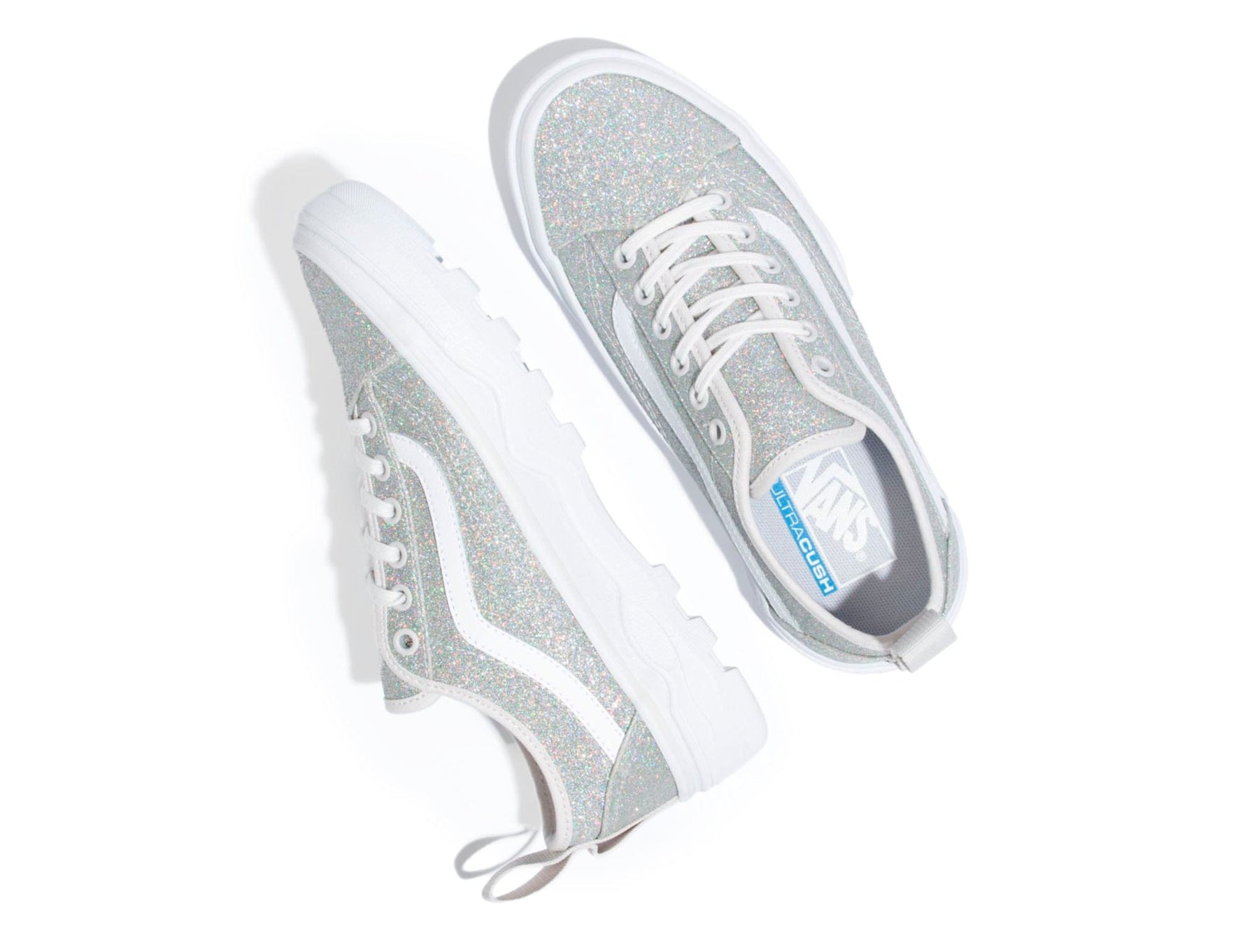 Zapatilla Vans Sentry Old Skool (Lurex Glitter) Mujer Gris