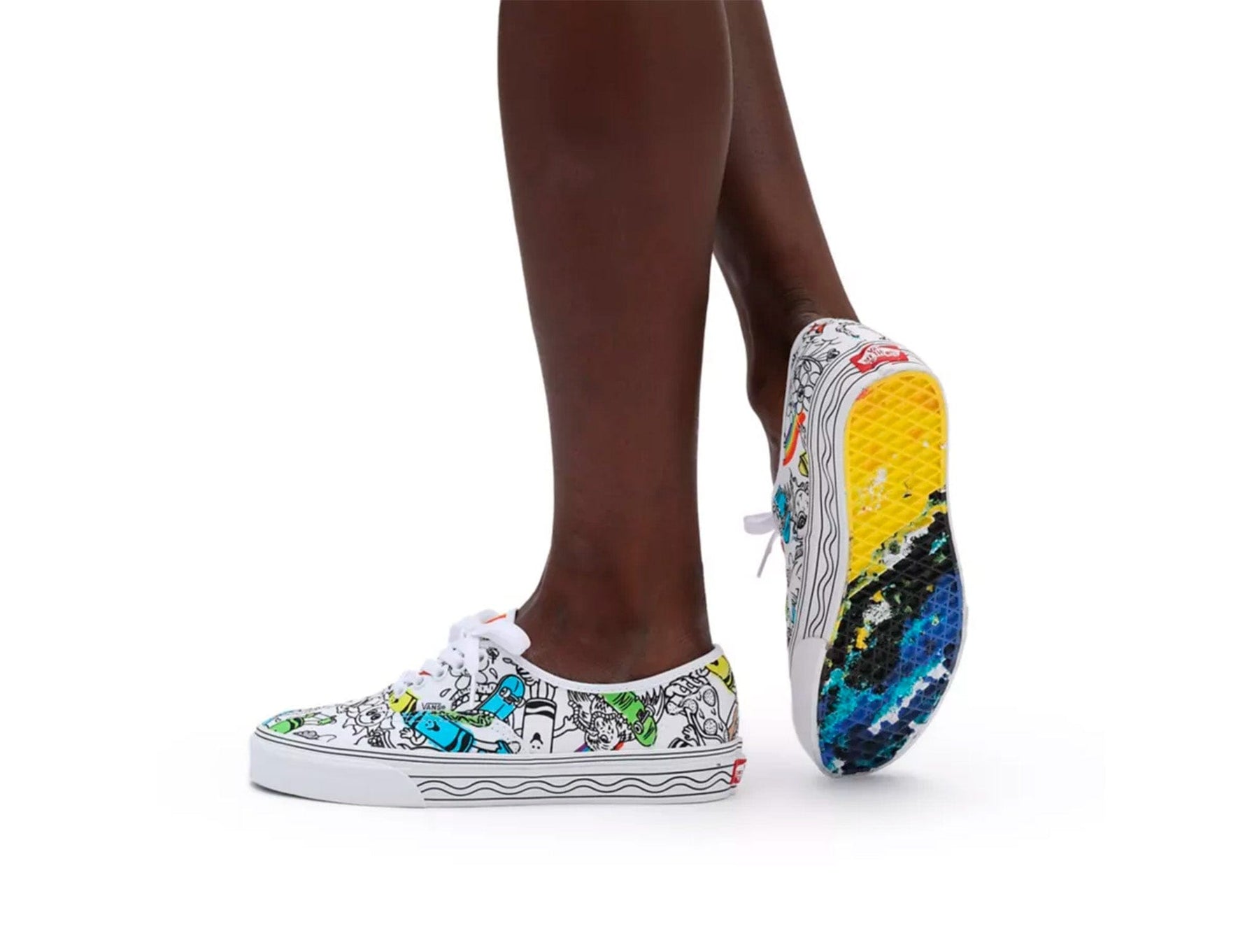 Zapatilla Vans Crayola Authentic Unisex Blanco