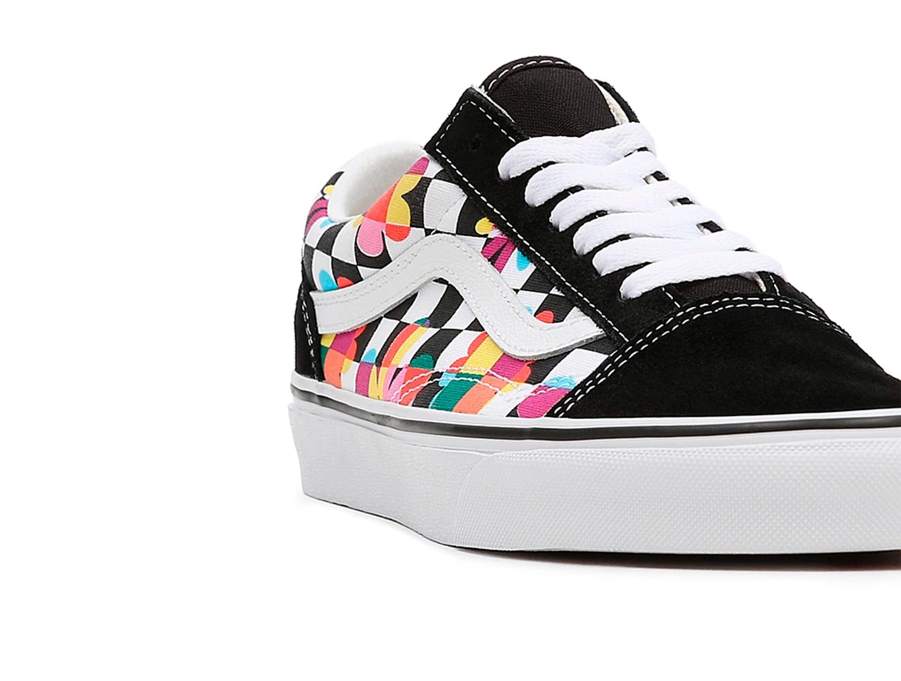 Zapatilla Vans Old Skool (Disney) Multi Check Mujer Negro