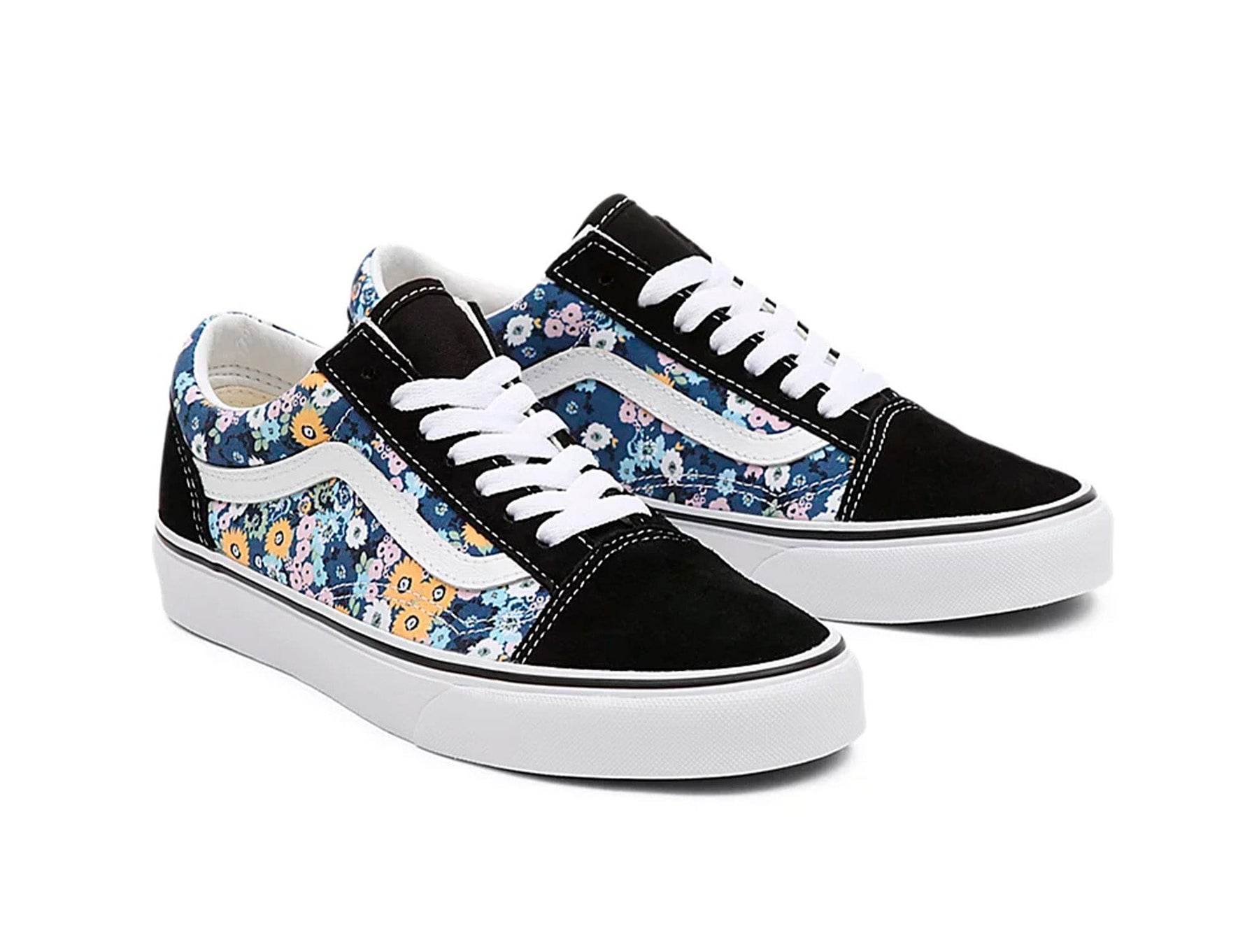 Zapatilla Vans Old Skool Floral Mujer Negro