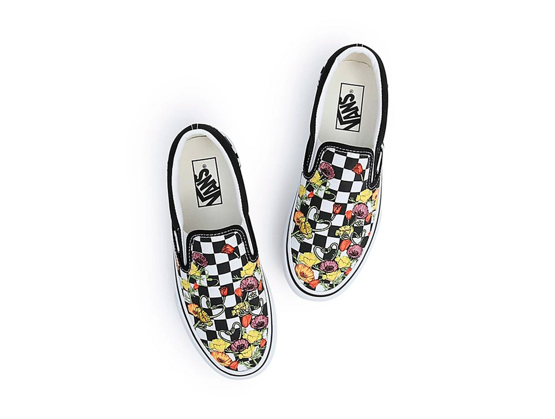 Zapatilla Vans Slip-On Plataforma Poppy Checkerboard Mujer Negro