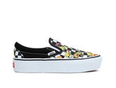 Zapatilla Vans Slip-On Plataforma Poppy Checkerboard Mujer Negro