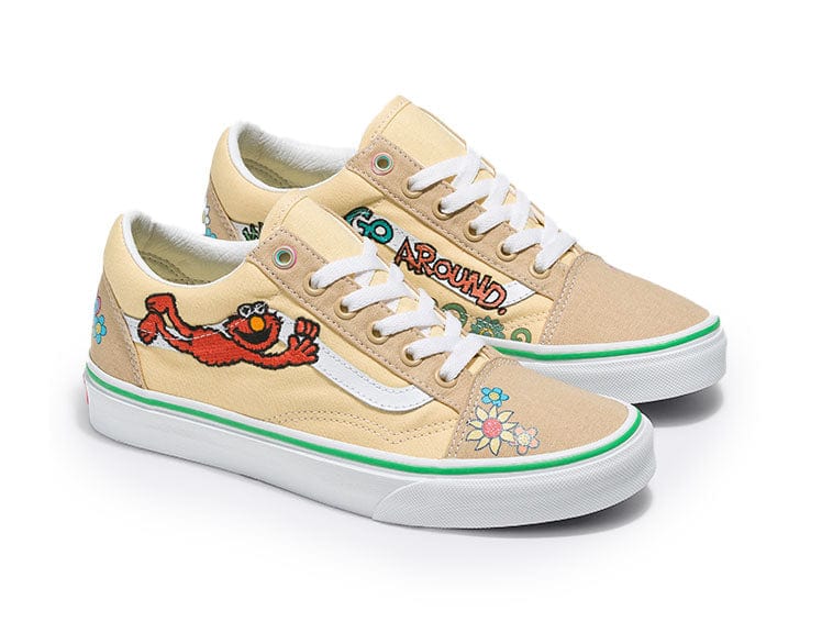 Zapatilla Vans Old Skool Sesamo Junior Amarillo