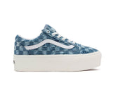 Zapatilla Vans Old Skool Stackform (Woven) Mujer Celeste