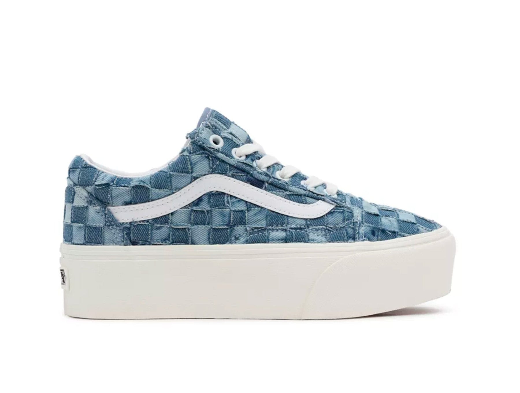Zapatilla Vans Old Skool Stackform (Woven) Mujer Celeste