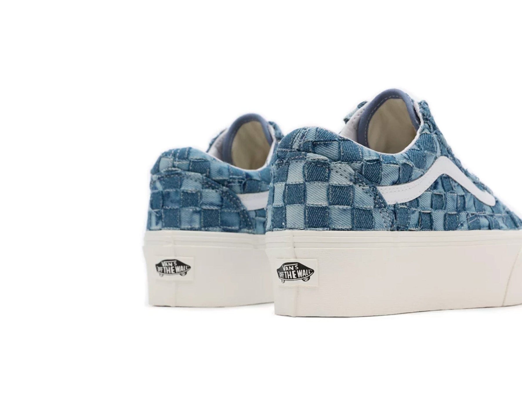 Zapatilla Vans Old Skool Stackform (Woven) Mujer Celeste