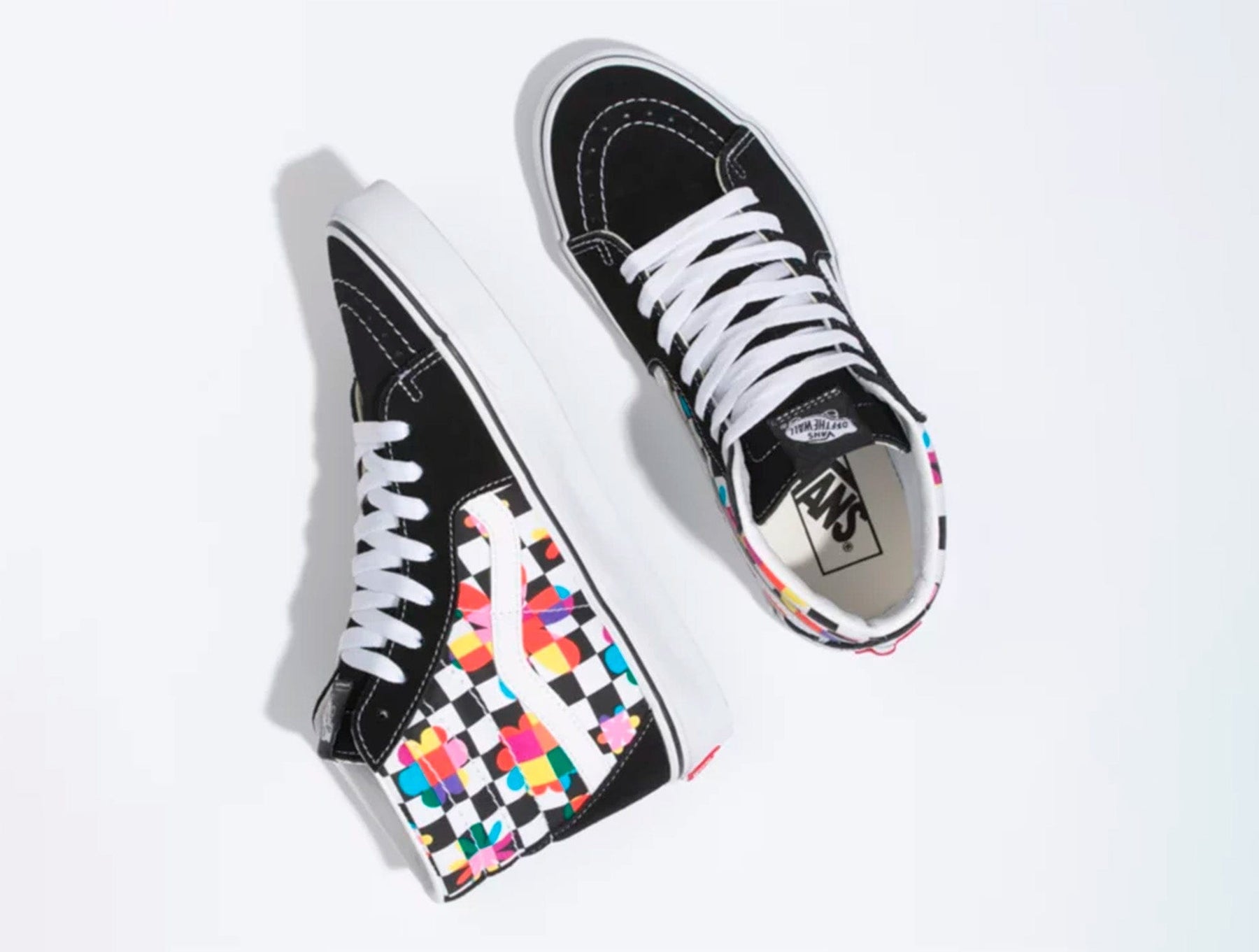 Zapatilla Vans Sk8-Hi (Disney) Multi Check Mujer Negro