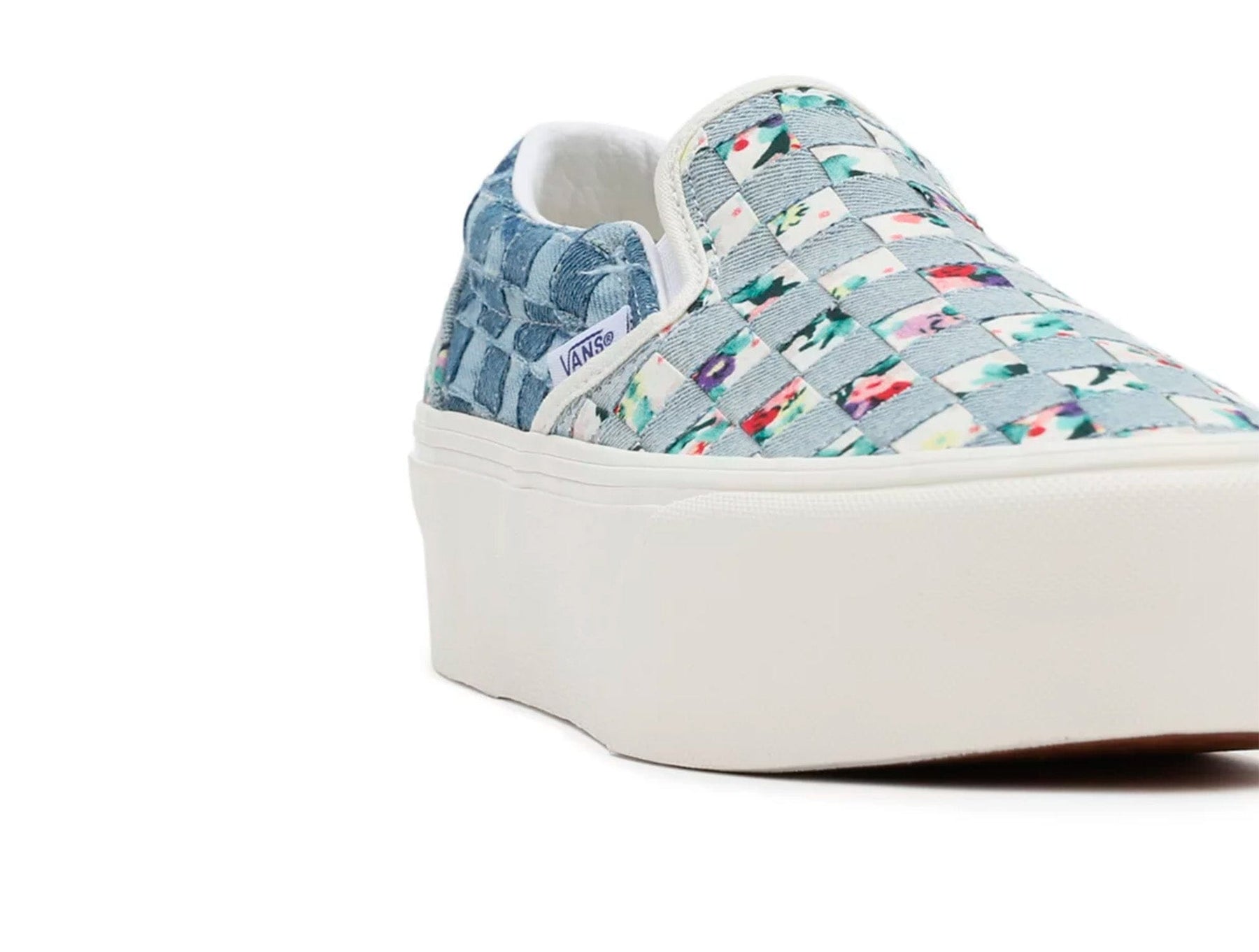 Zapatilla Vans Slip-On Stackform (Woven) Mujer Celeste