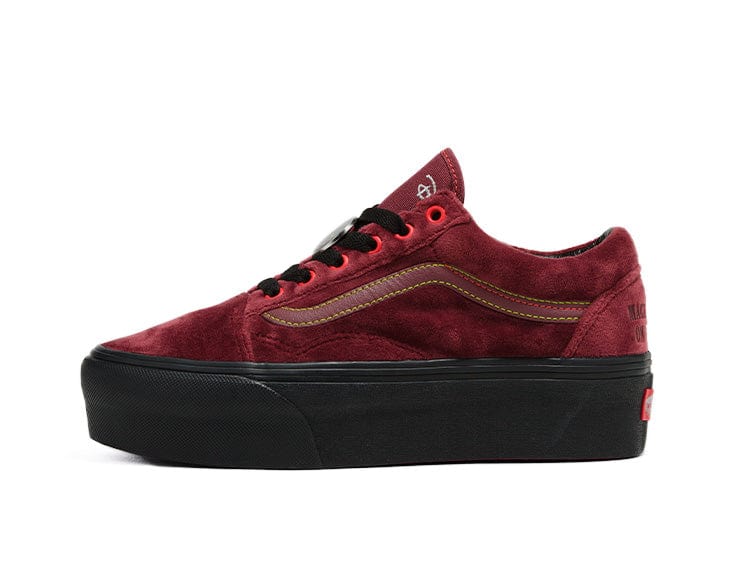 Zapatilla Vans Old Skool Stackform (Disney) Mujer Burdeo