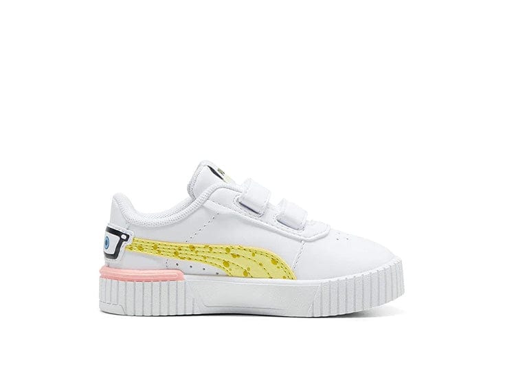 Zapatillas Puma Carina 2.0 Bob Esponja Infantil Blanco