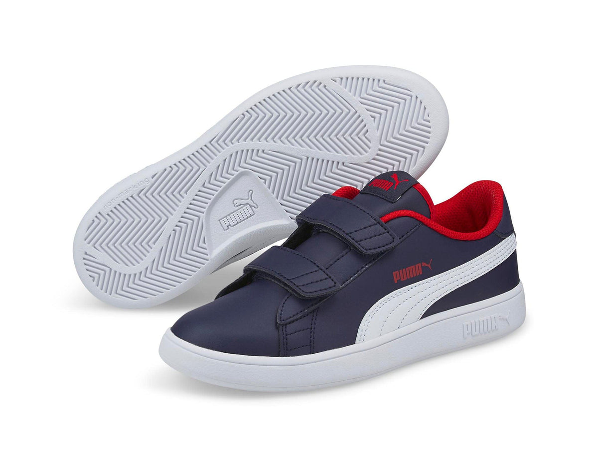 Zapatilla Puma Smash V2 Junior Azul