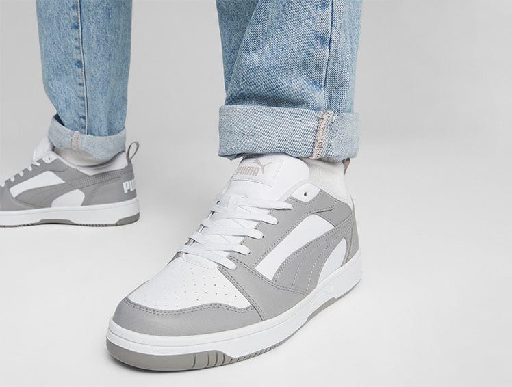 Zapatillas Puma Rebound V6 Low Hombre Gris