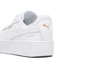 Zapatillas Puma Carina Street Cadete Mono Blanco